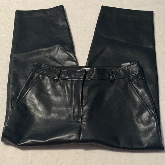 Babaton Pants - Babaton Black faux Leather Trousers